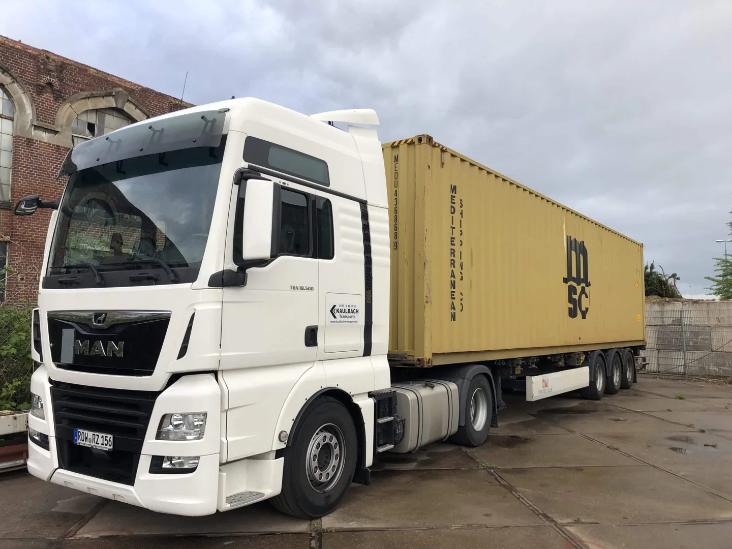 MAN TGX Leihwagen inkl Container Chassis